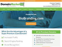 Tablet Screenshot of biobranding.com